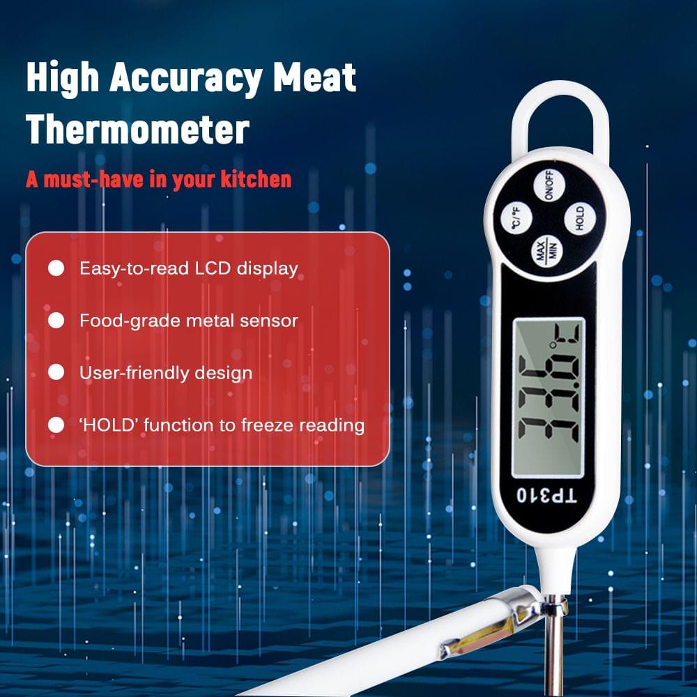 Digital Food Thermometer Mini LCD Thermometer Probe BBQ Meat