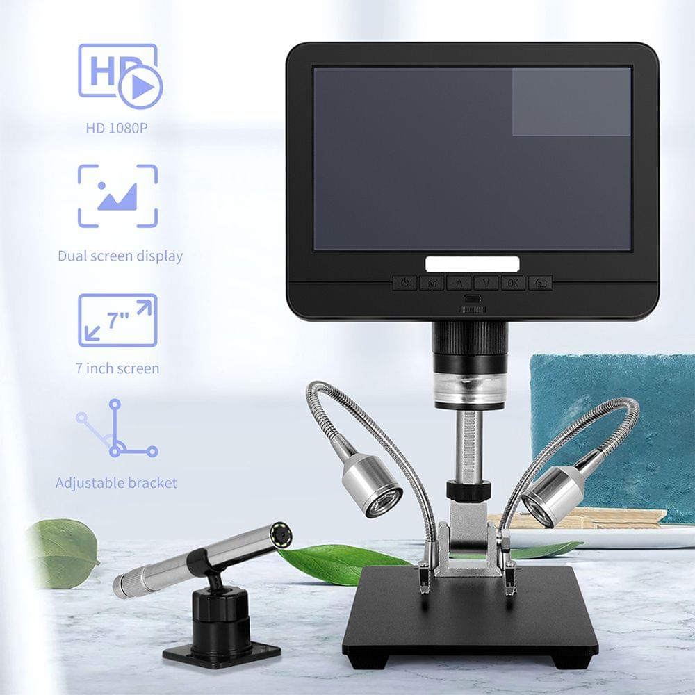 7In 2.0MP 200X Digital Microscope Industrial Inspection - EU Plug