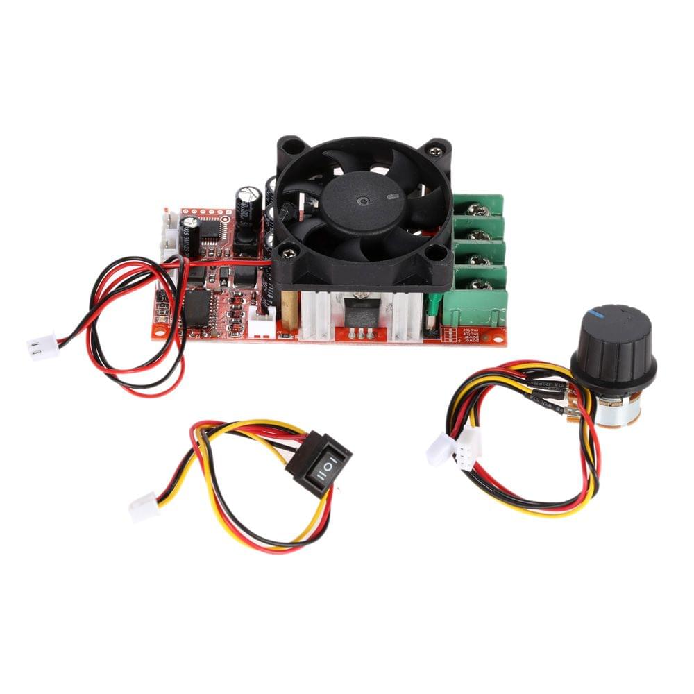 Adjustable H-Bridge DC Motor Speed PWM Controller with PLC