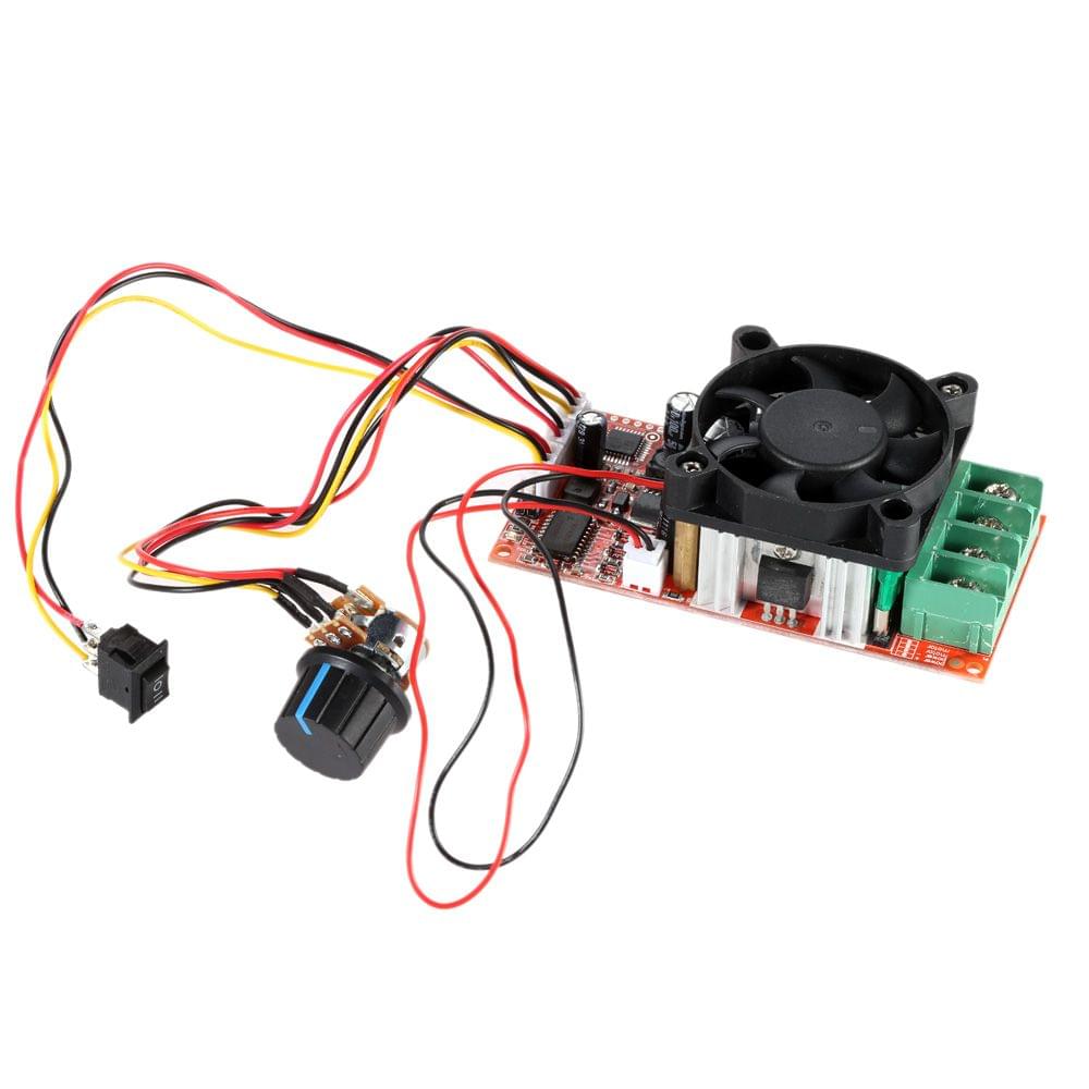 Adjustable H-Bridge DC Motor Speed PWM Controller with PLC