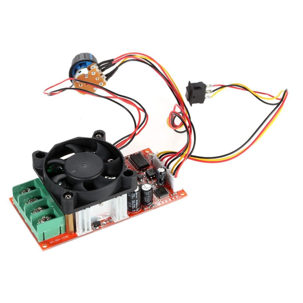 Adjustable H-Bridge DC Motor Speed PWM Controller with PLC