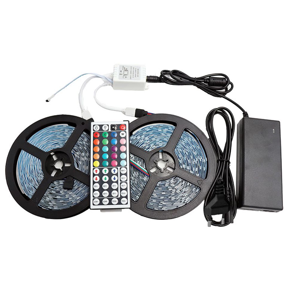 RGB LED Strip Flexible Light 44 Keys IR Remote Controller - EU-Waterproof