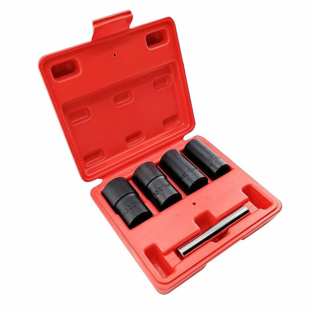 5Pcs 1/2'' Drive Twist Socket Set Damaged Nuts Removal Tools - 1 set