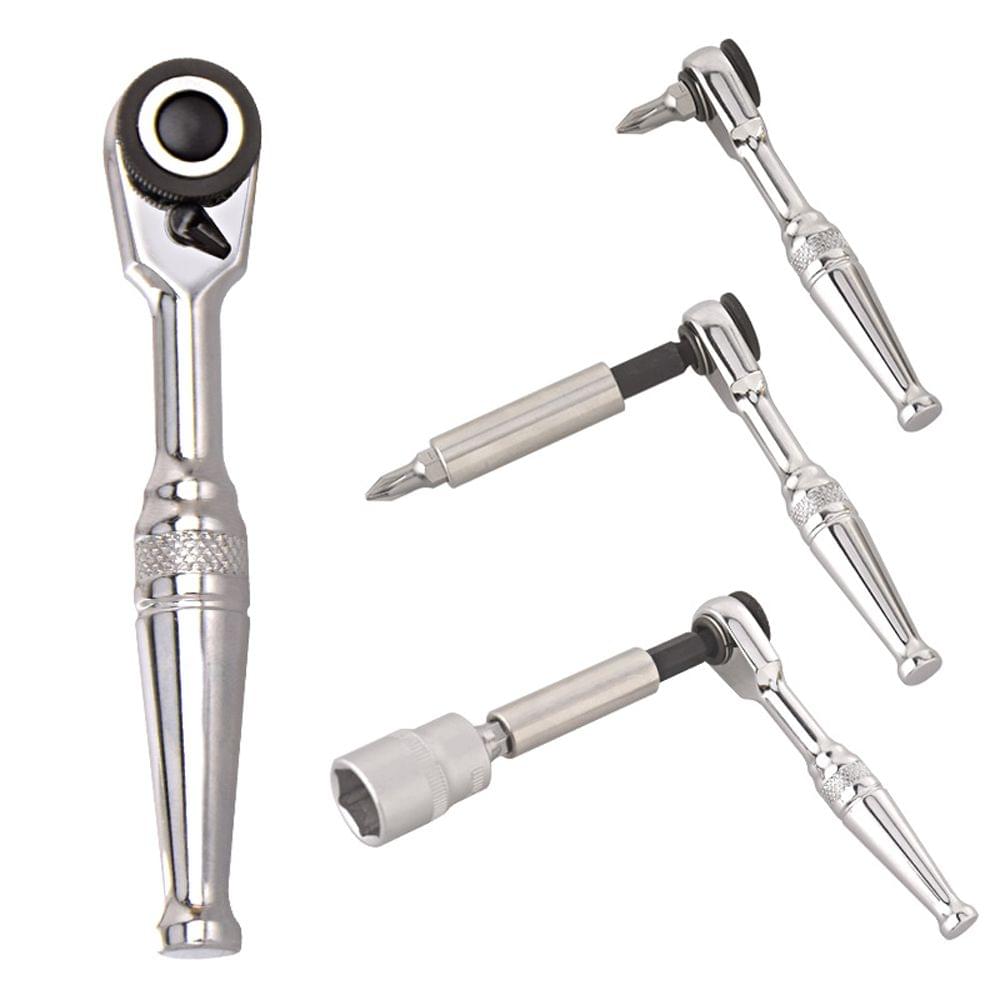 26pcs 1/4 DR Mini Ratchet Wrench Combination Tool Set