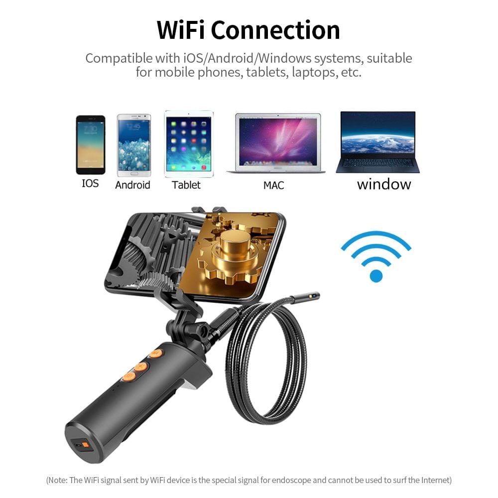 Wirelessly Fidelity Connected Industrial Endoscopy Borescope - 1m