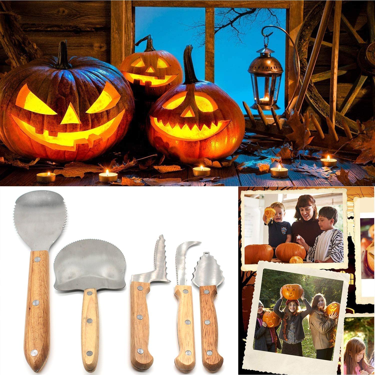 Pumpkin Carving Kit for Halloween Jack-O-Lanterns Cutting