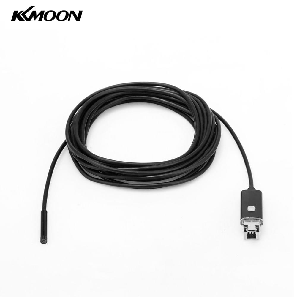 KKmoon 5.5mm 5m 2 in 1 Mini USB Endoscope Borescope - 5m