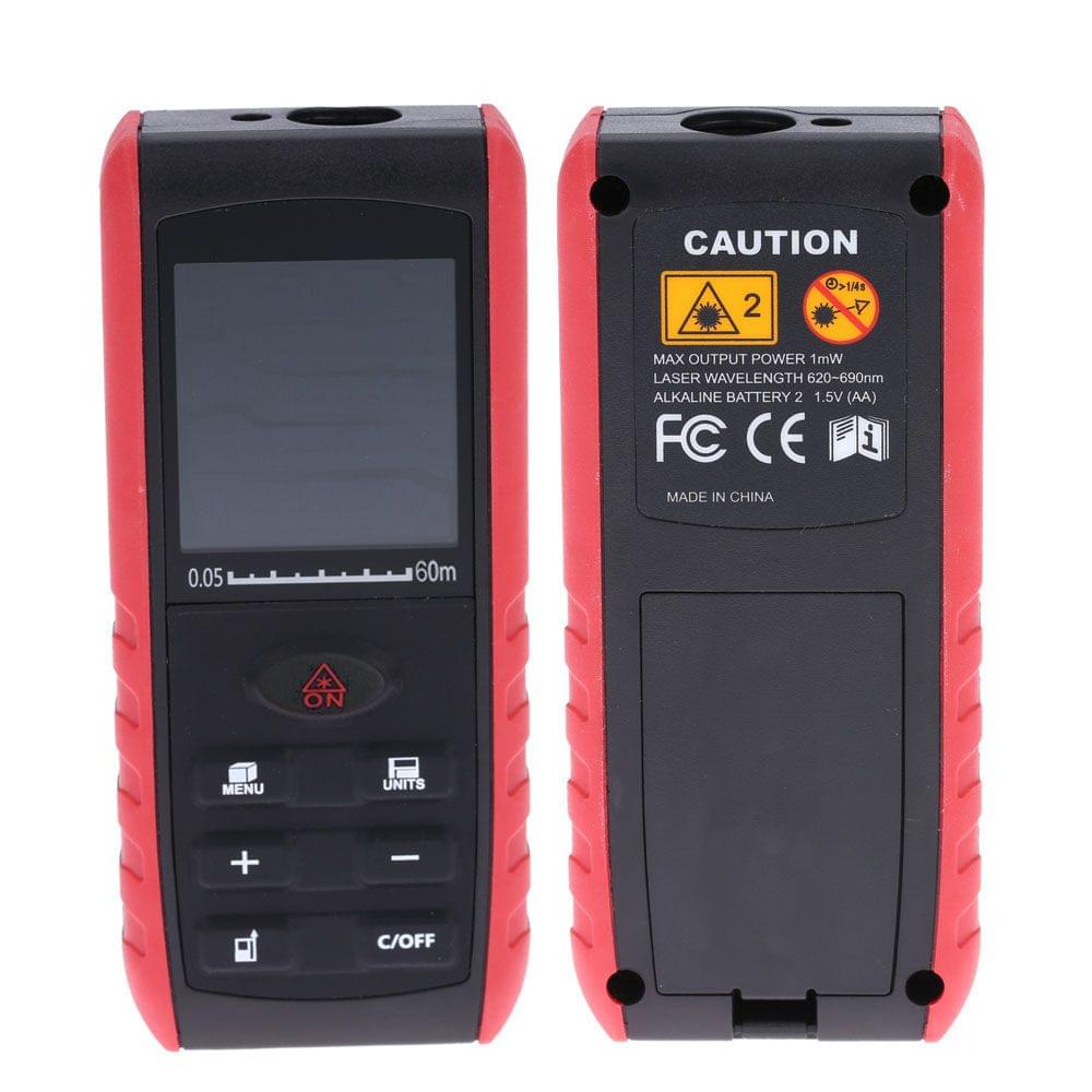 60m Portable Handheld Digital Laser Distance Meter Range - 60 m