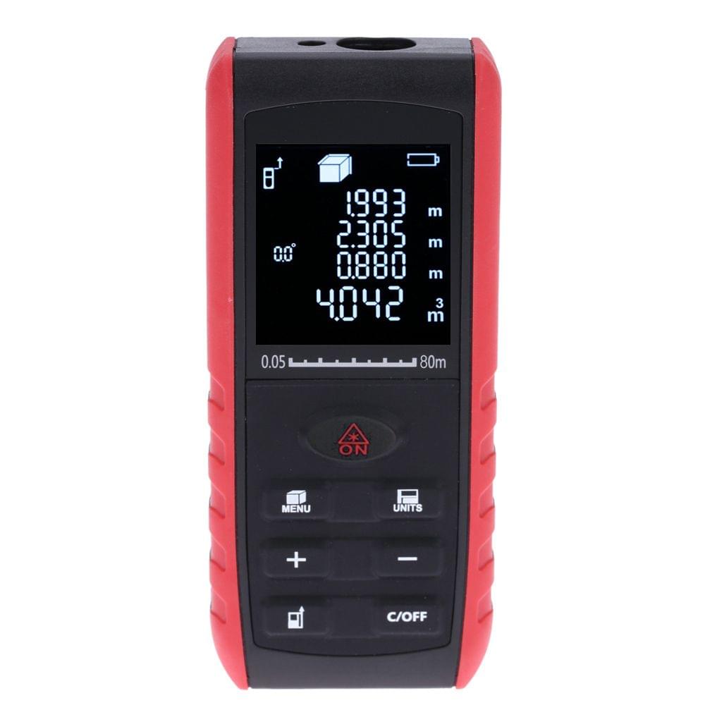 80m Portable Handheld Digital Laser Distance Meter Range - 80 m