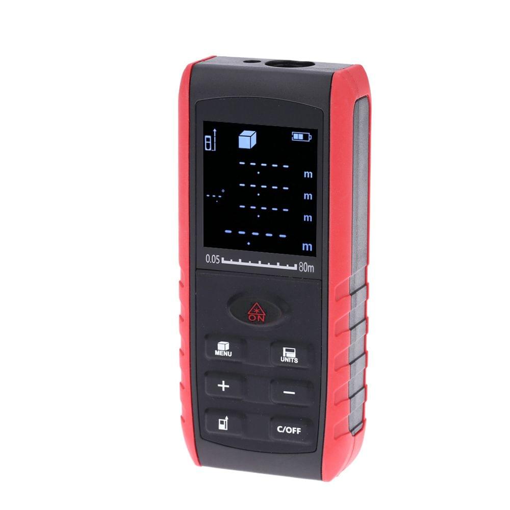 80m Portable Handheld Digital Laser Distance Meter Range - 80 m