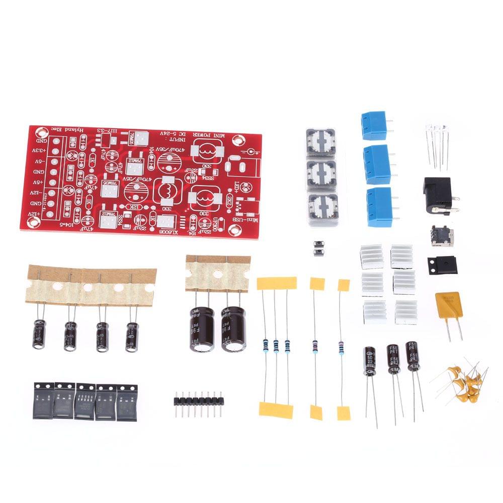 DIY USB Boost Single Turn Dual Power Supply Module Linear