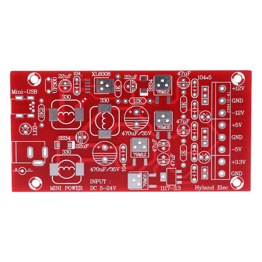 DIY USB Boost Single Turn Dual Power Supply Module Linear