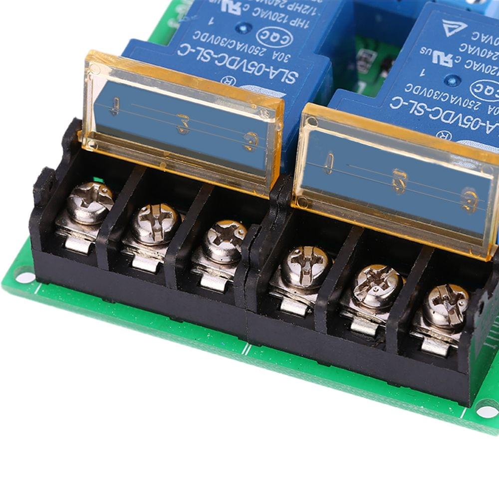 2-Channel DC 5V 30A Relay Board Module Optocoupler Isolation