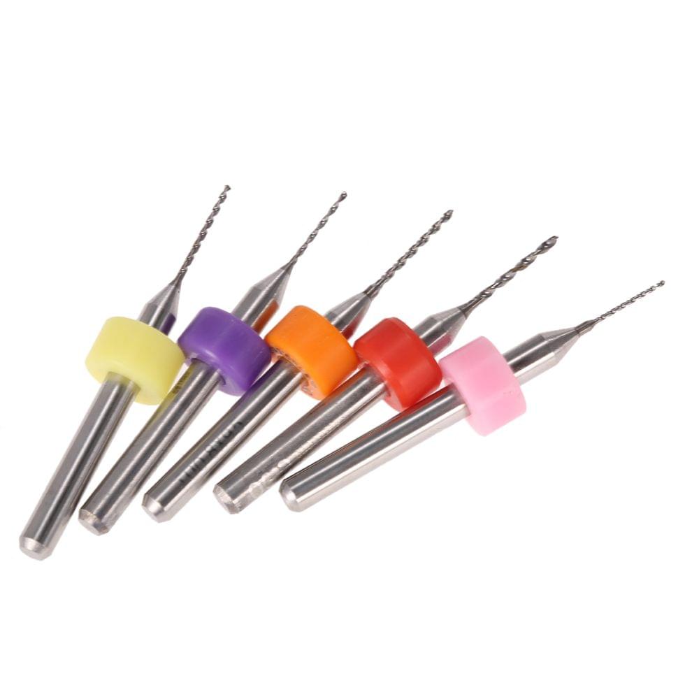 50pcs 0.5+0.6+0.7+0.8+0.9mm Tungsten Carbide Micro Drill