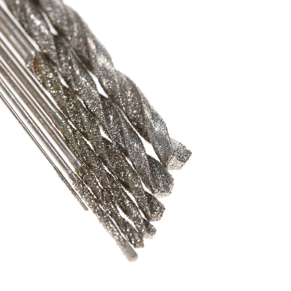 7pcs High Hardness Diamond Coated Twist Drill Bit Set Needle - 6pcs