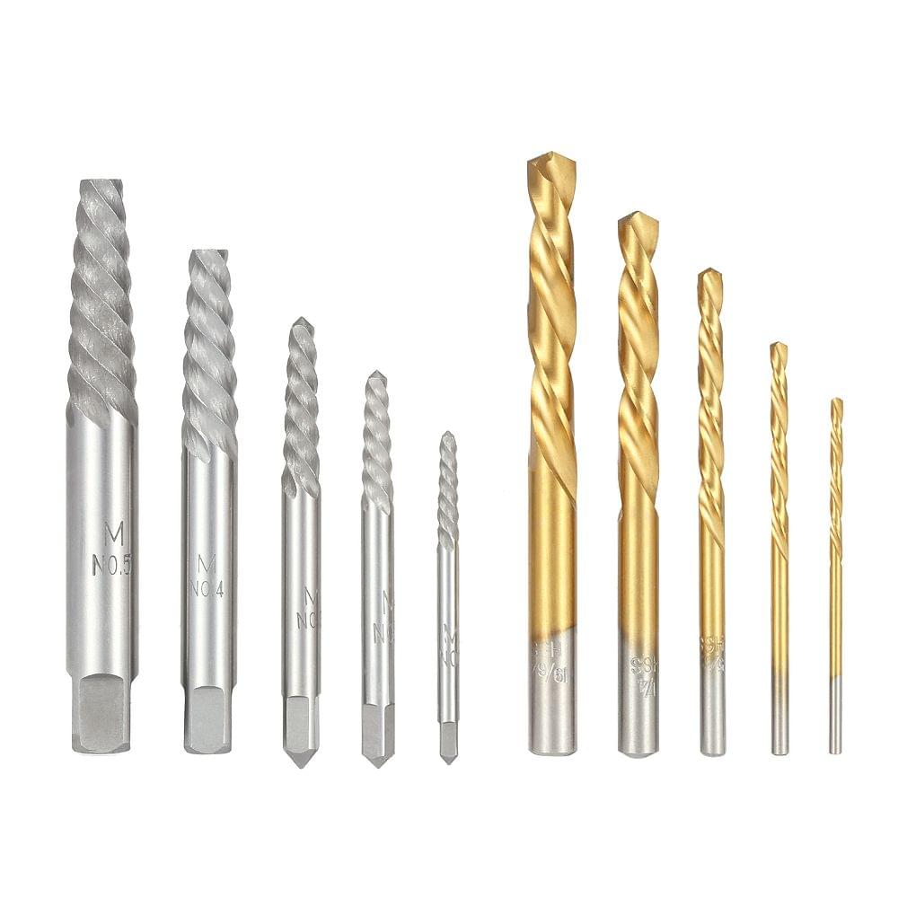 10pcs Left Hand Drill Bit Broken Bolt Damaged Screw - 10pcs