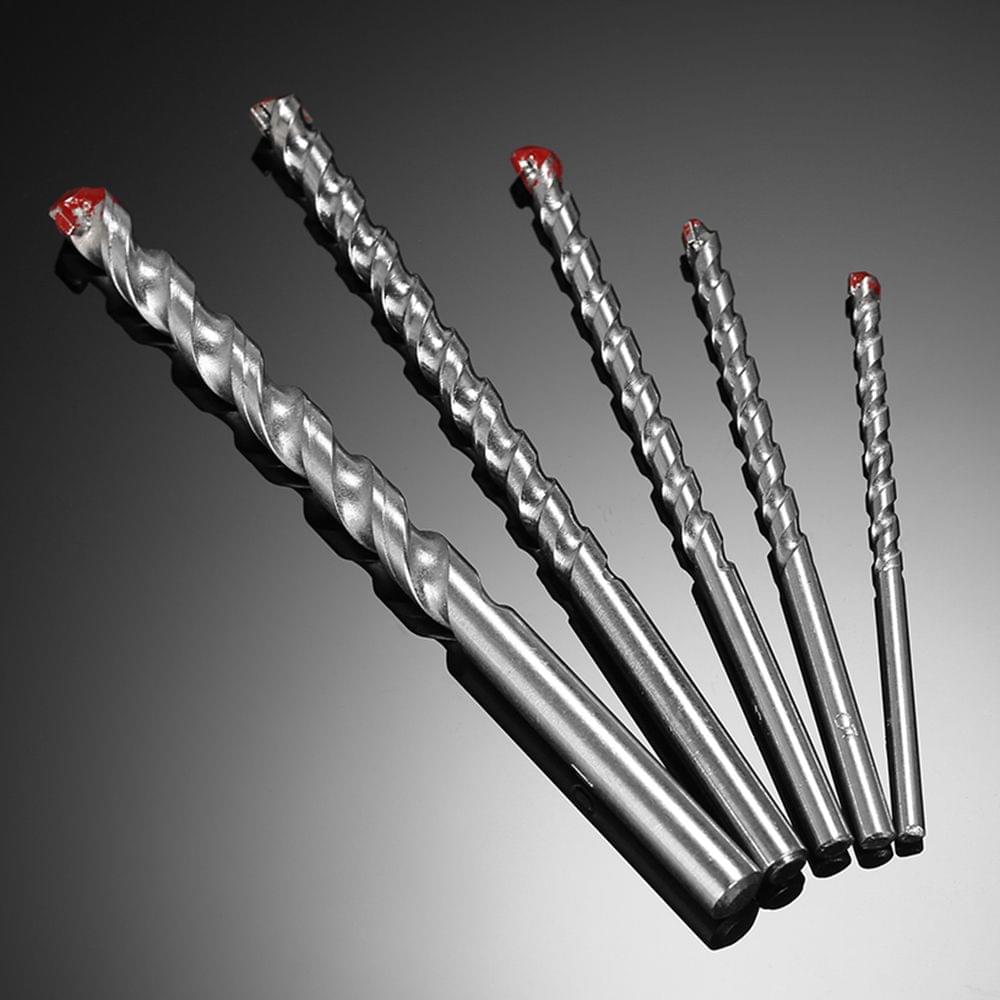 5pcs 4-10mm Rotary Masonry Drill Bits Set YG8 Galvanized - 5pcs & 4-10mm