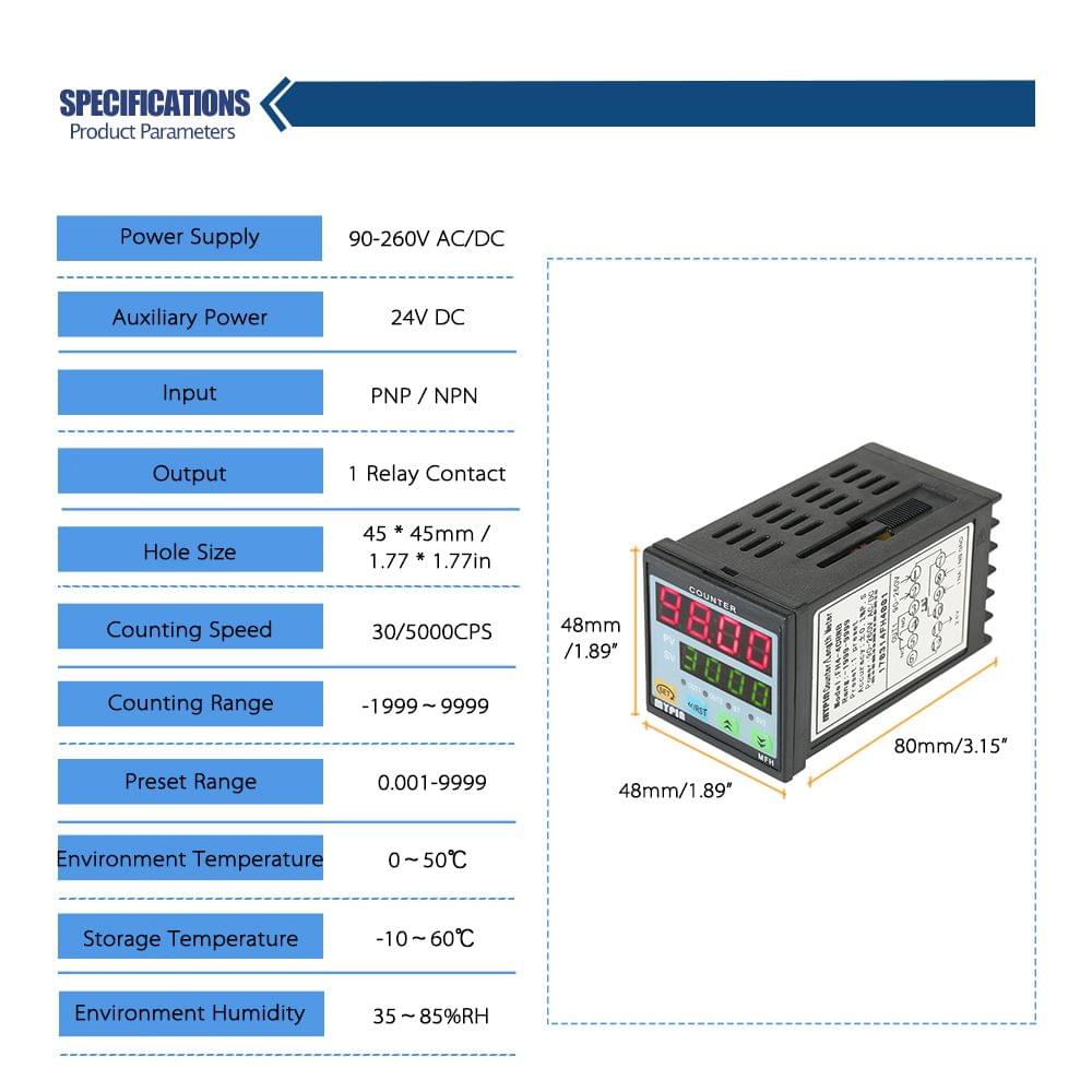 MYPIN Multi-functional Intelligent 90-260V AC/DC Preset 4