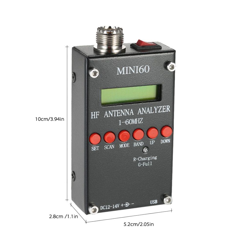 Mini60 Antenna Analyzer Meter 1-60MHz SARK100 AD9851 HF ANT - Ordinary Version & Antenna Analyzer