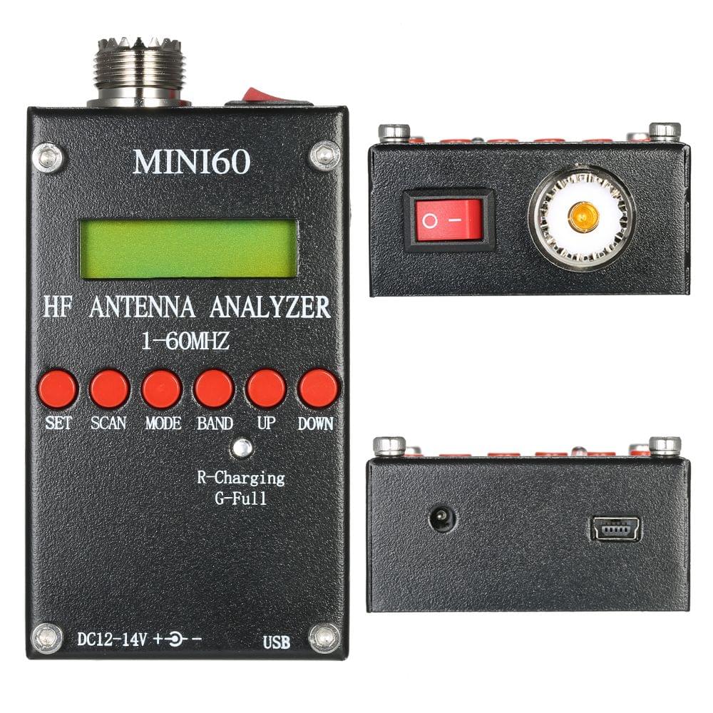 Mini60 Antenna Analyzer Meter 1-60MHz SARK100 AD9851 HF ANT - Ordinary Version & Antenna Analyzer