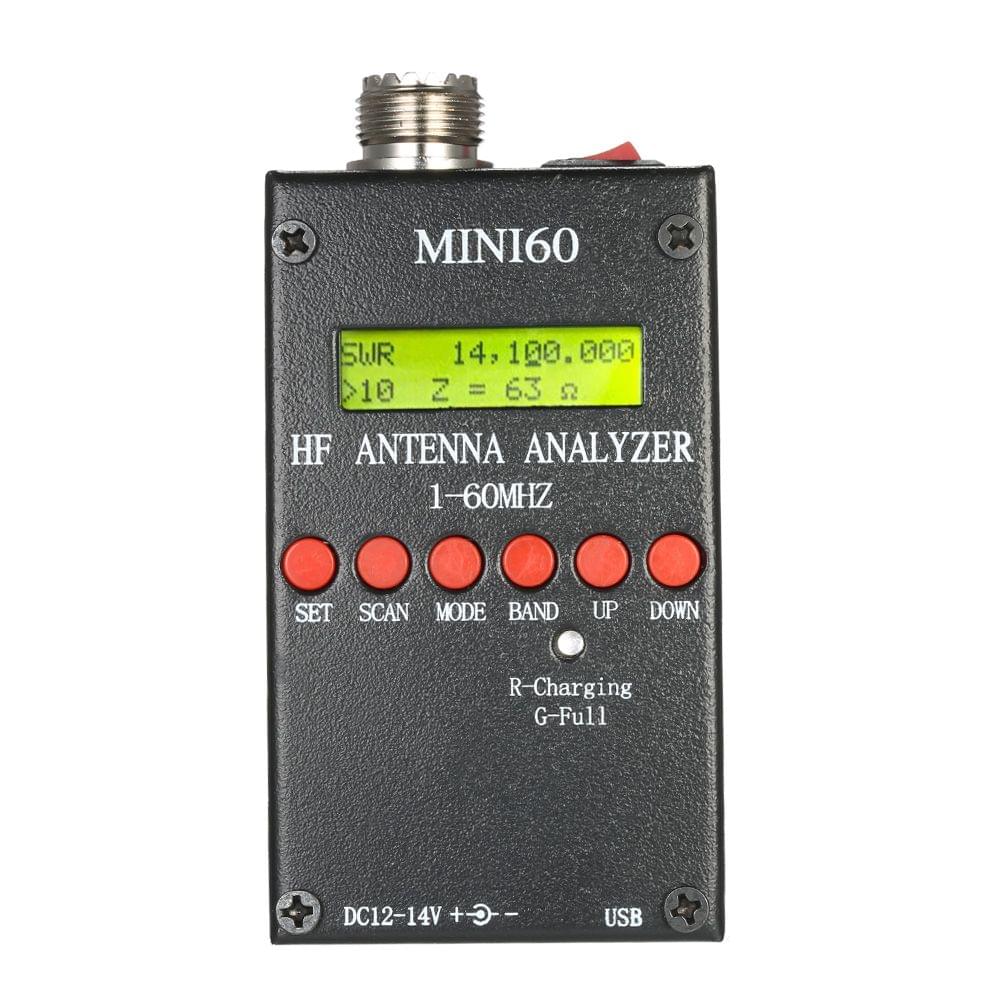 Mini60 Antenna Analyzer Meter 1-60MHz SARK100 AD9851 HF ANT - BT Version & Antenna Analyzer