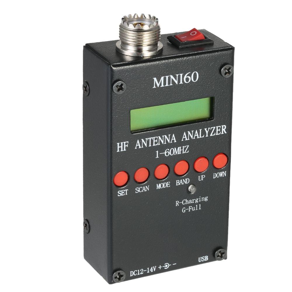 Mini60 Antenna Analyzer Meter 1-60MHz SARK100 AD9851 HF ANT - BT Version & Antenna Analyzer