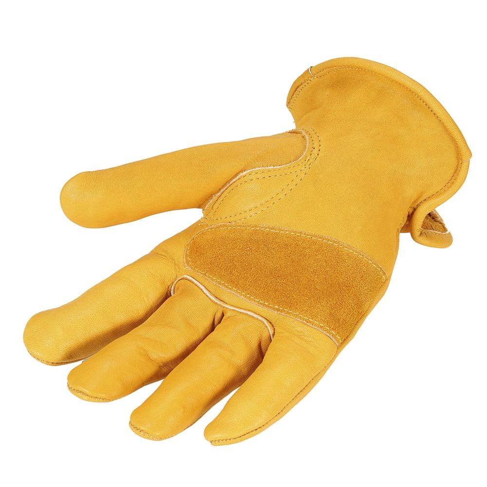 Men's Work Cowhide Gloves Gardening Digging Planting Leather - L