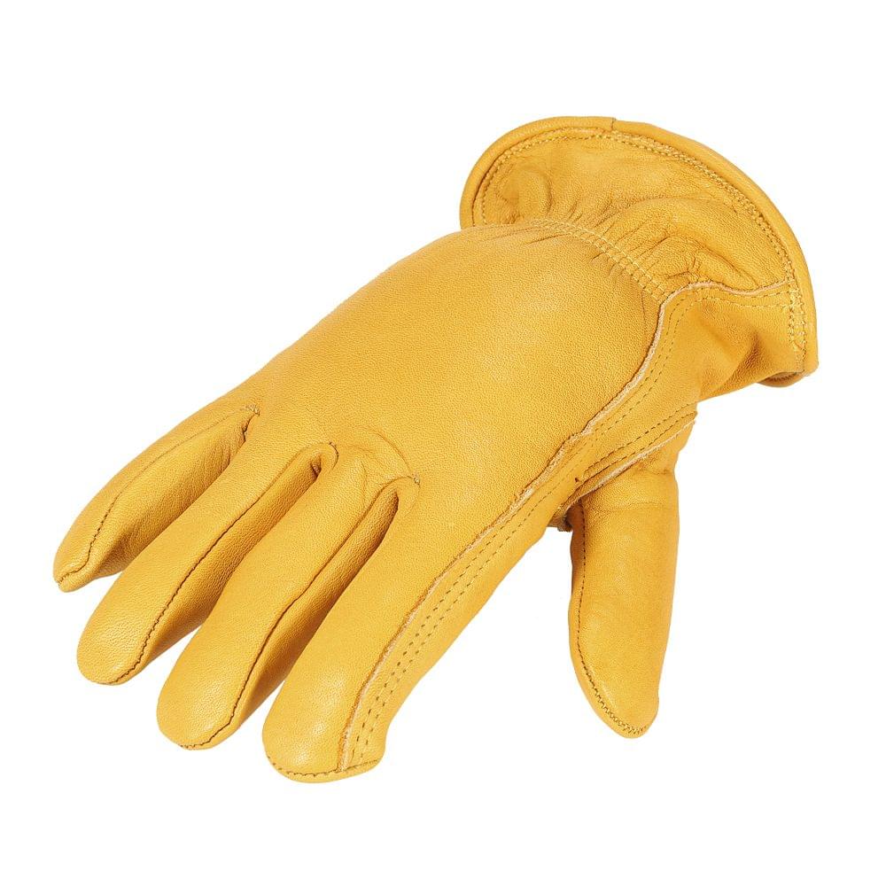 Men's Work Cowhide Gloves Gardening Digging Planting Leather - L