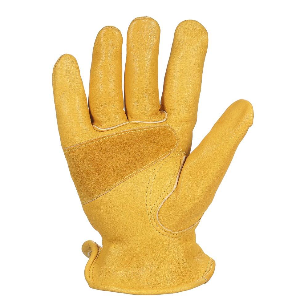 Men's Work Cowhide Gloves Gardening Digging Planting Leather - L