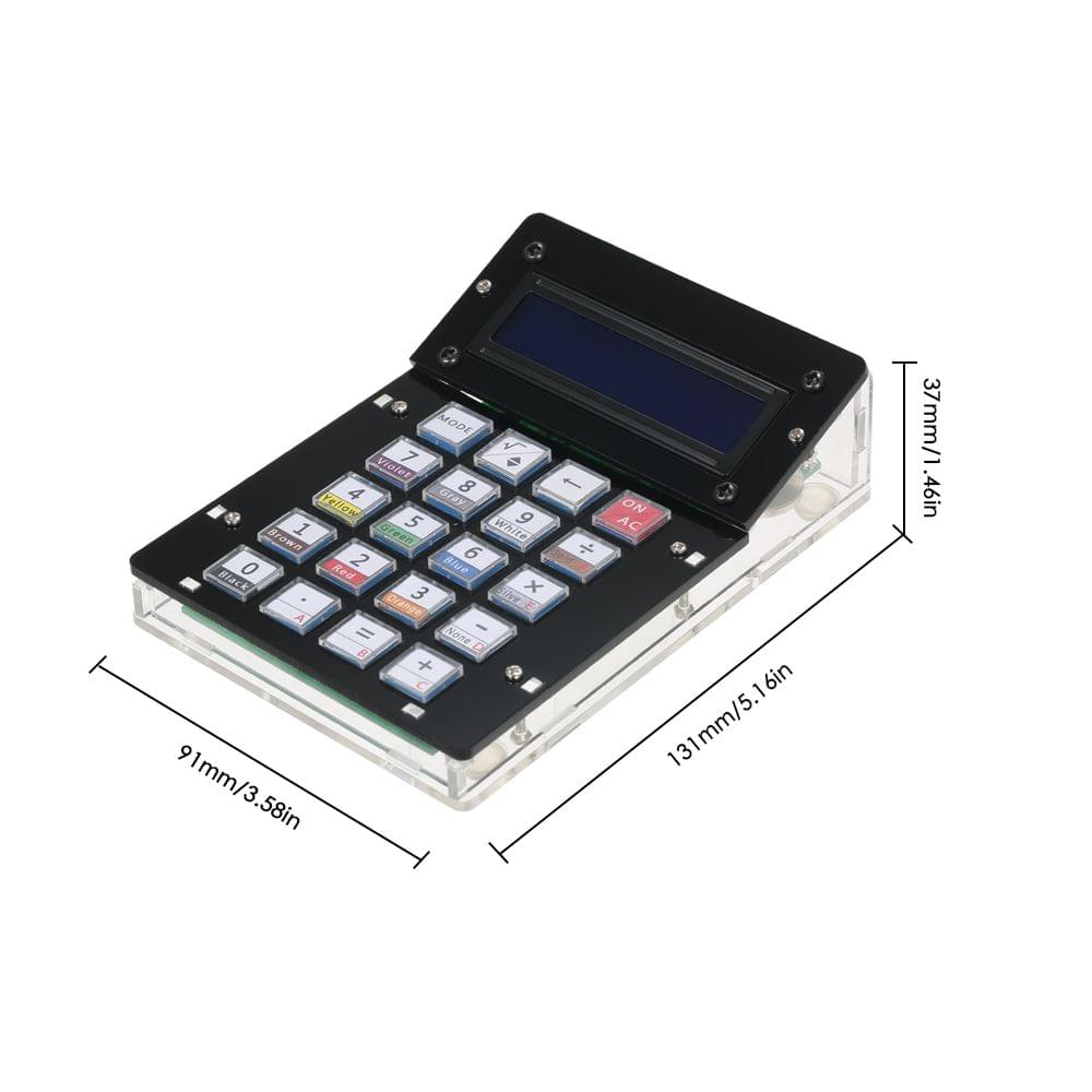 DIY Calculator Counter Kit with Acrylic Case LCD Display