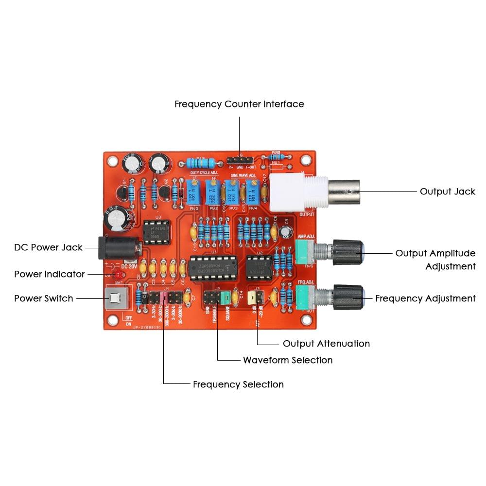 High Precision FG8038(ICL8038) Function Signal Generator DIY - DIY Kit