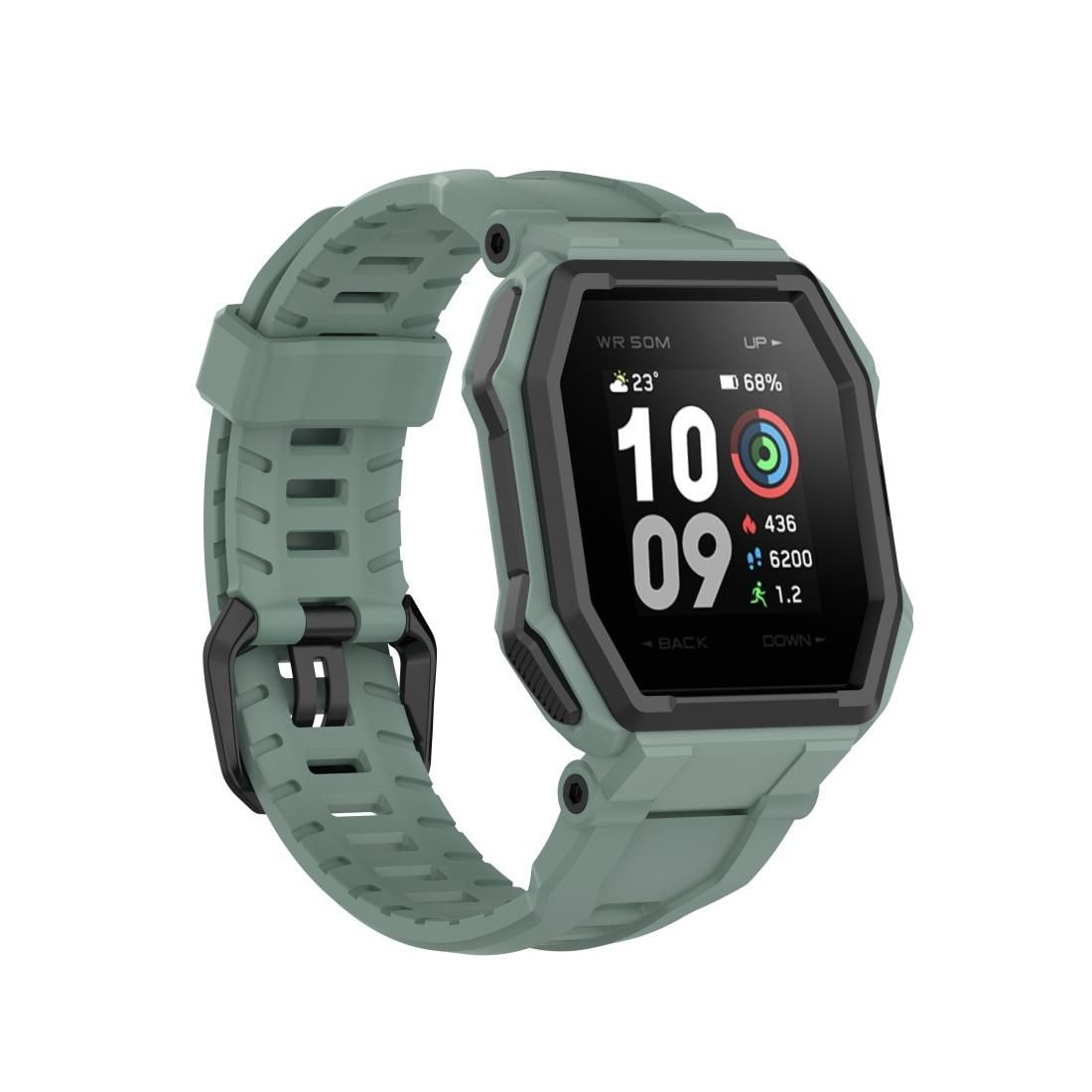 For Huami Amazfit Ares 1908 Silicone Replacement Strap Watchband (Rock Cyan)