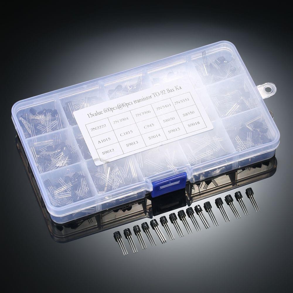 600pcs 15Values*40pcs TO-92 Transistors Pack Transistor