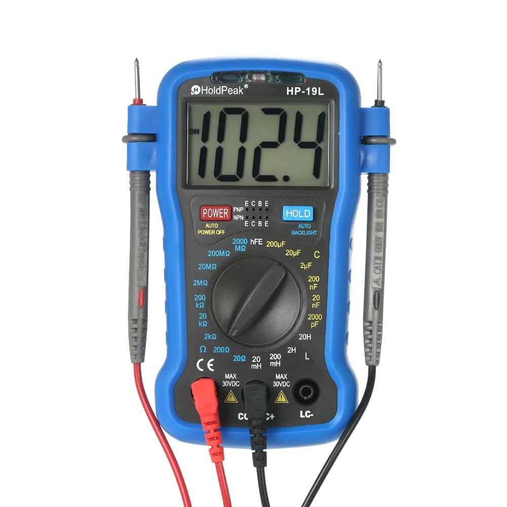 HoldPeak Backlight LCD Digital LCR Multimeter Resistance