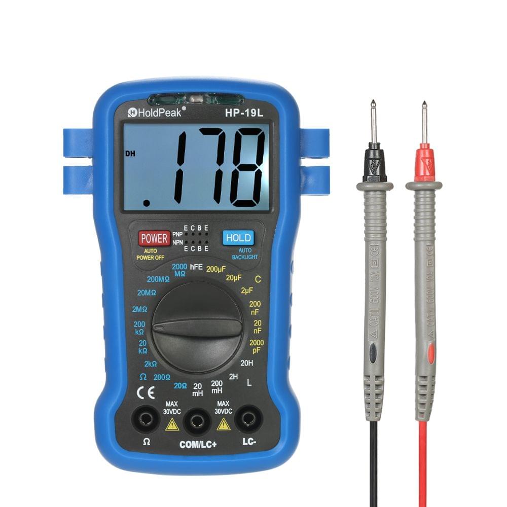 HoldPeak Backlight LCD Digital LCR Multimeter Resistance
