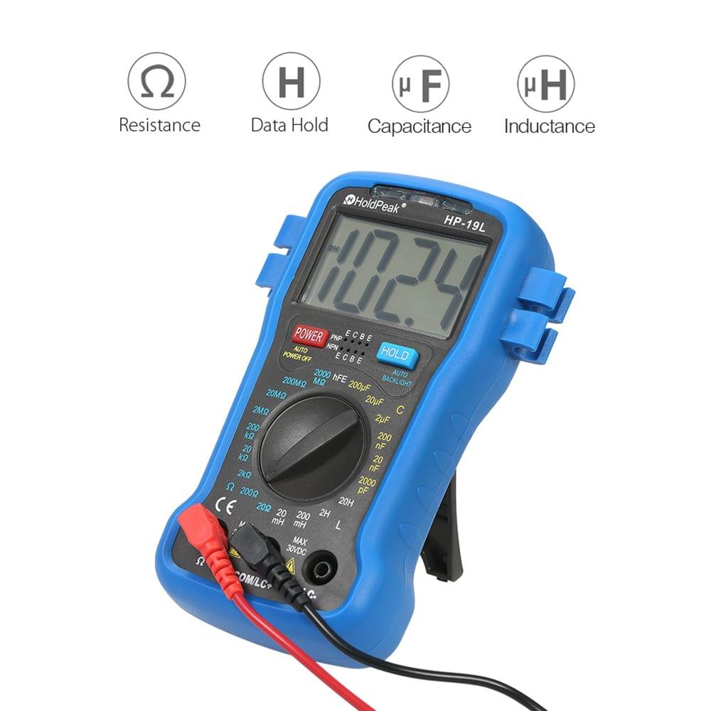 HoldPeak Backlight LCD Digital LCR Multimeter Resistance