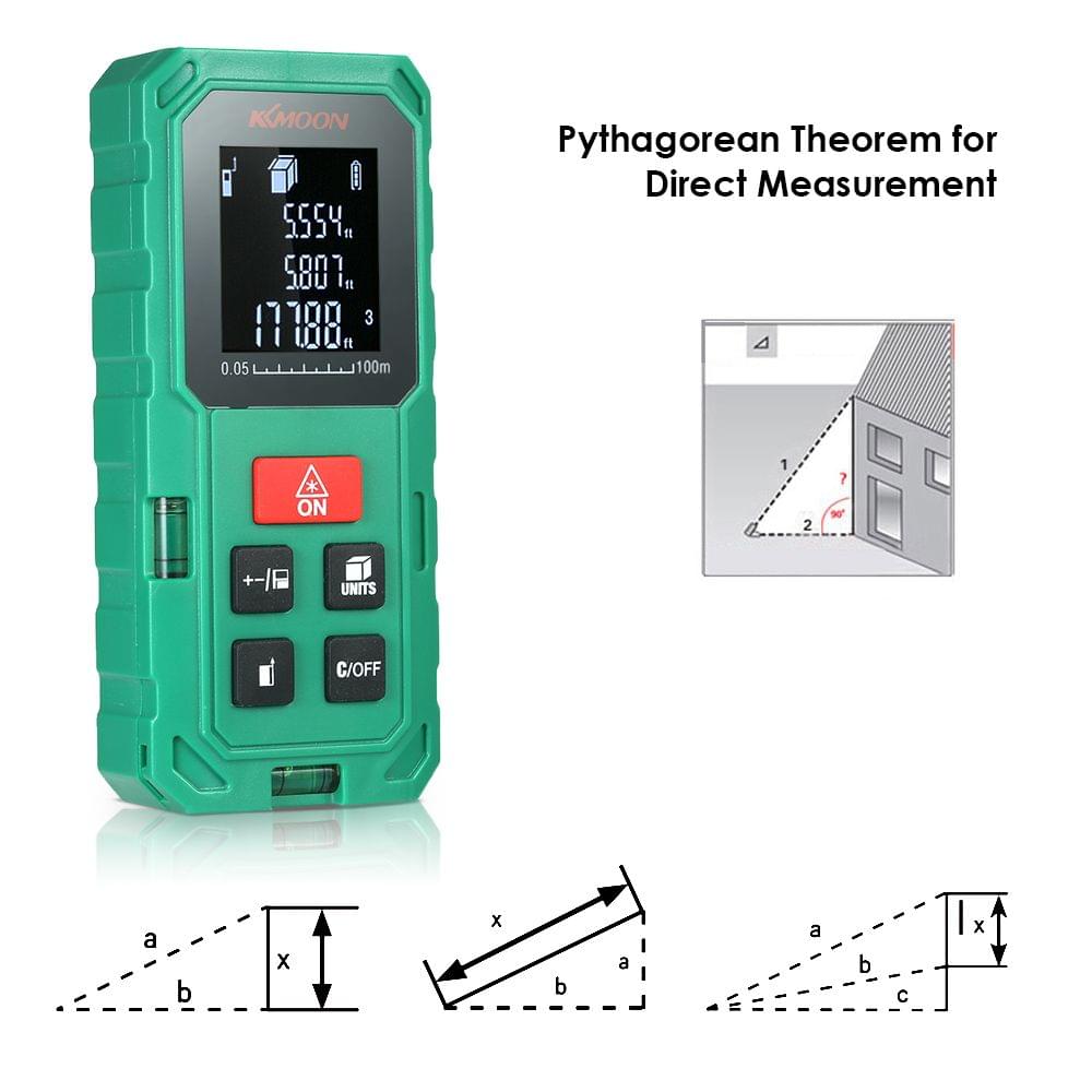 KKmoon 100m Portable Handheld Digital Laser Distance Meter - 100m