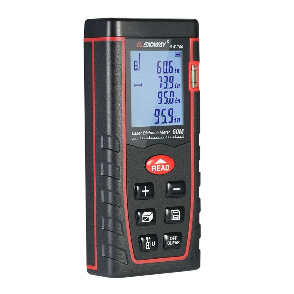 60m Mini Handheld LCD Digital Laser Distance Meter Range - 60m