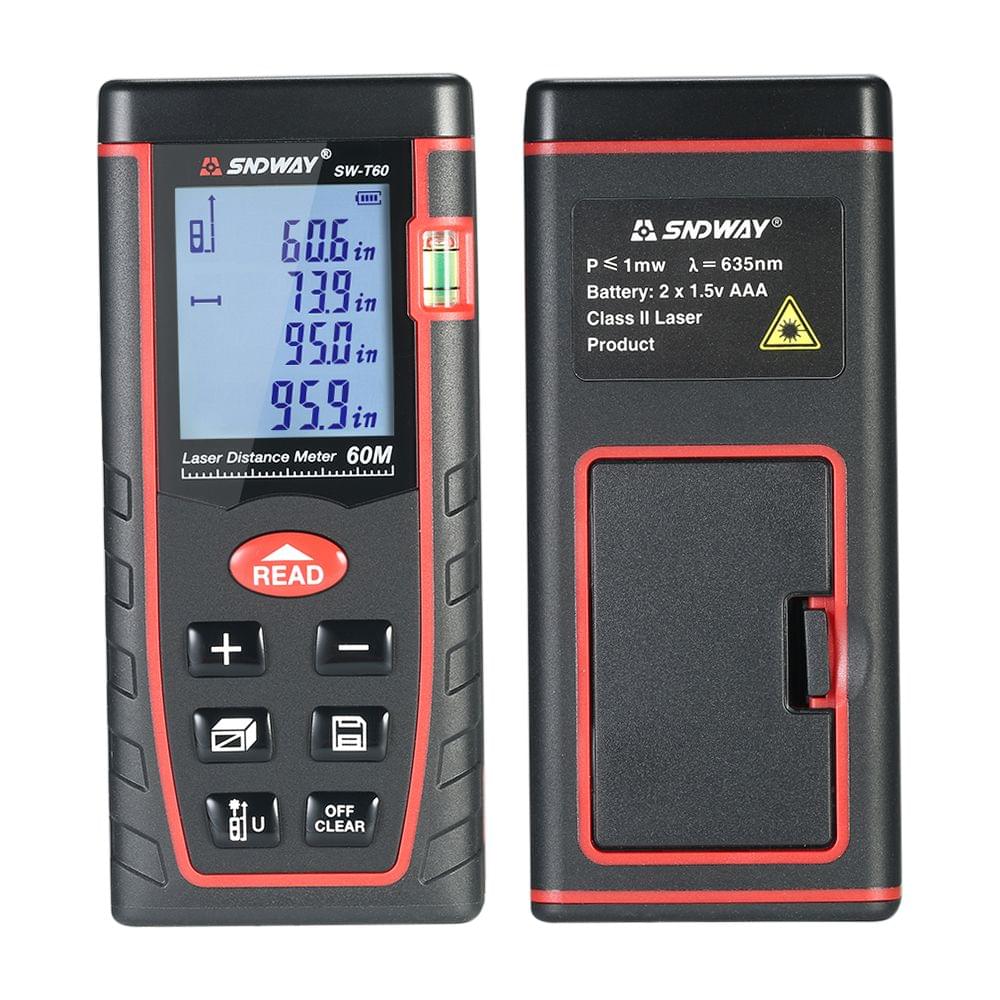 60m Mini Handheld LCD Digital Laser Distance Meter Range - 60m