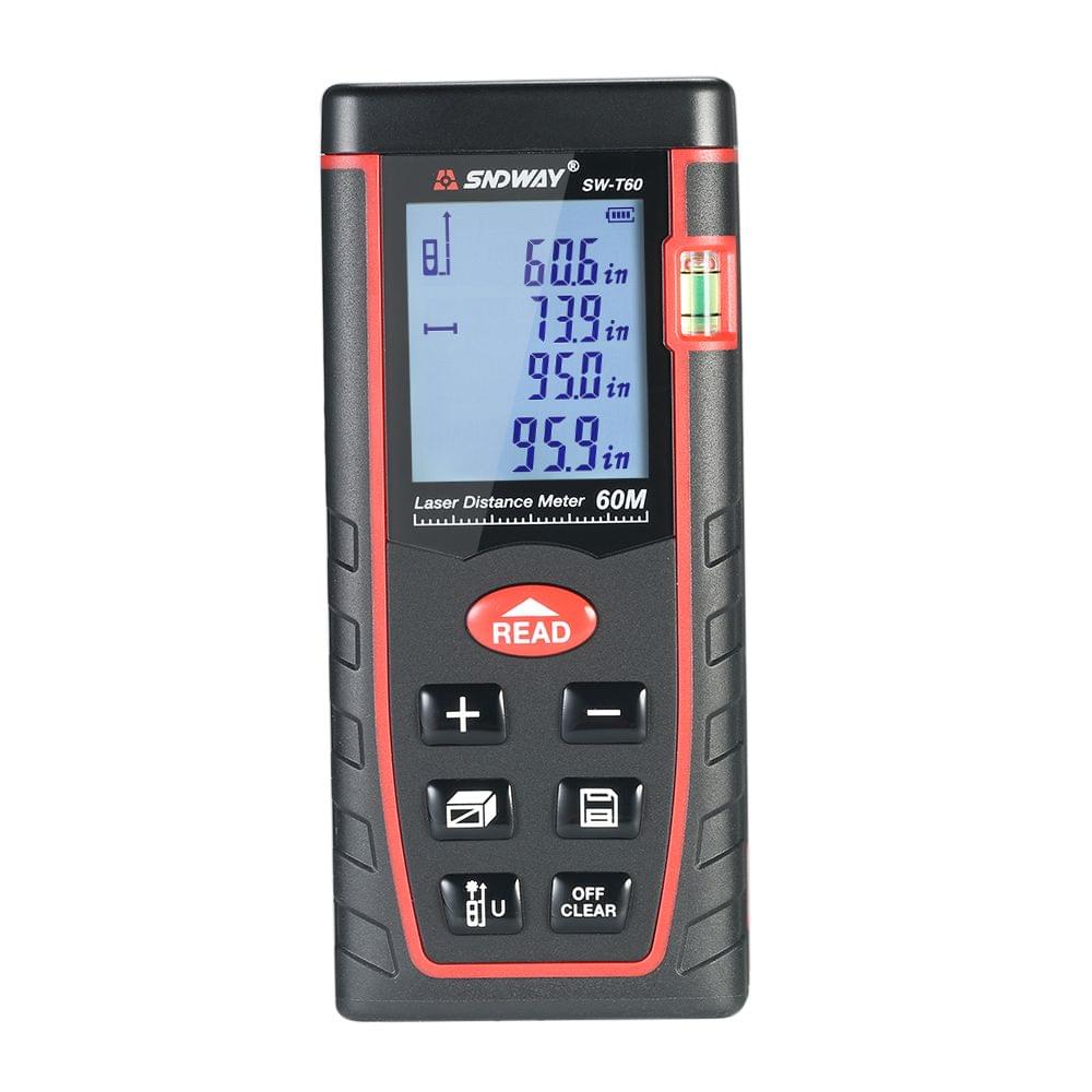 60m Mini Handheld LCD Digital Laser Distance Meter Range - 60m