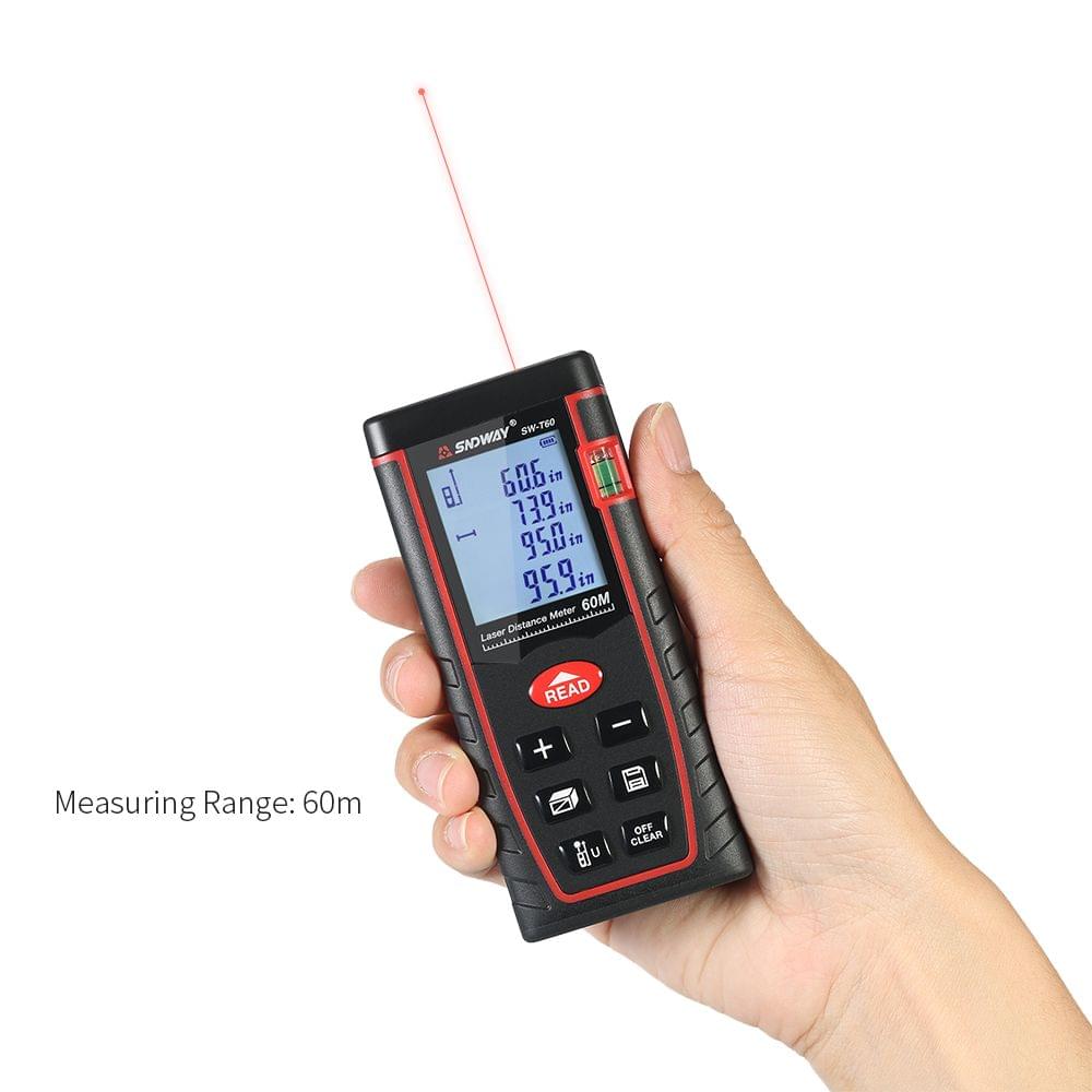 60m Mini Handheld LCD Digital Laser Distance Meter Range - 60m