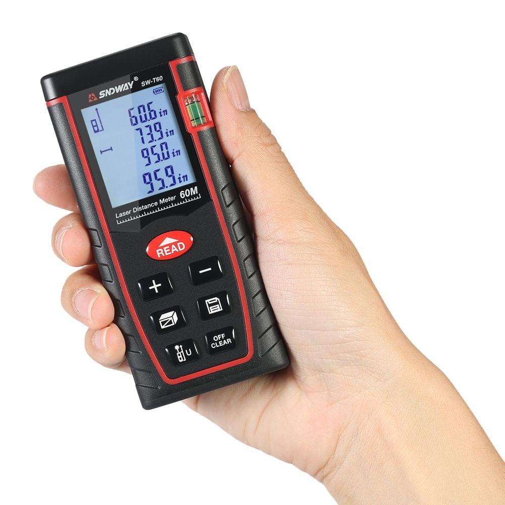 60m Mini Handheld LCD Digital Laser Distance Meter Range - 60m