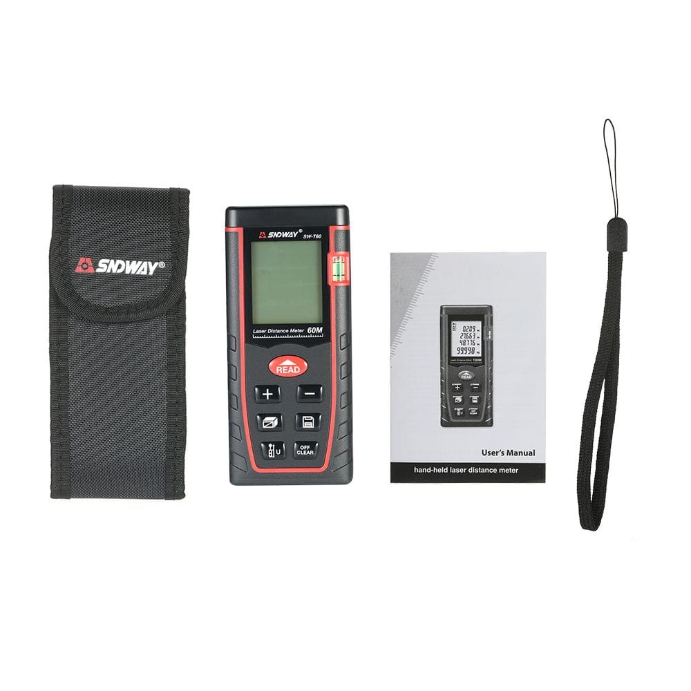 60m Mini Handheld LCD Digital Laser Distance Meter Range - 60m