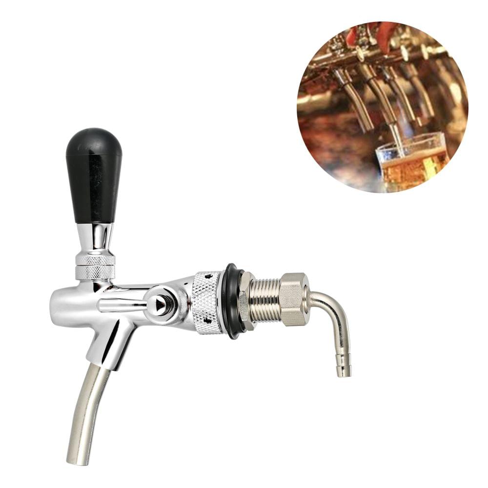 Adjustable Flow Control Chrome Draft Beer Faucet Tap G5/8