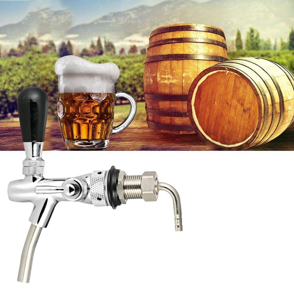 Adjustable Flow Control Chrome Draft Beer Faucet Tap G5/8