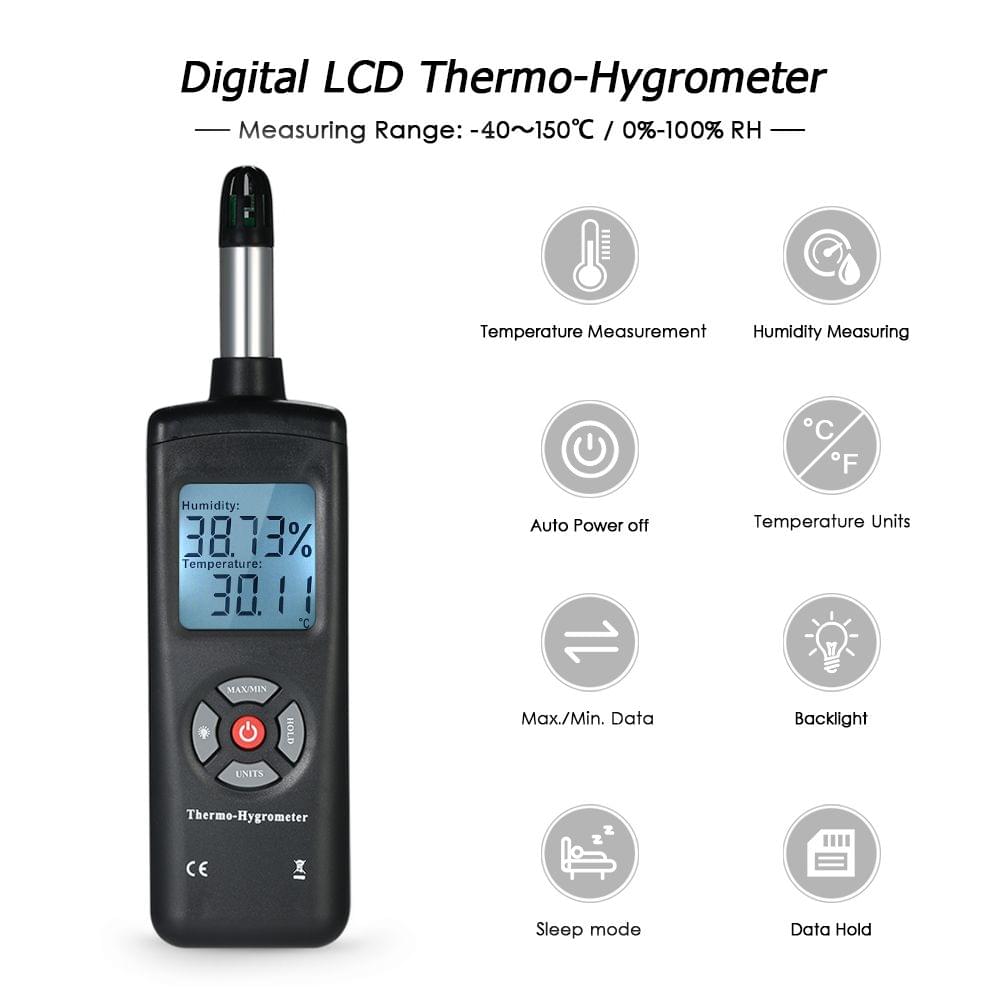 Digital LCD Thermo-Hygrometer Thermometer Hygrometer