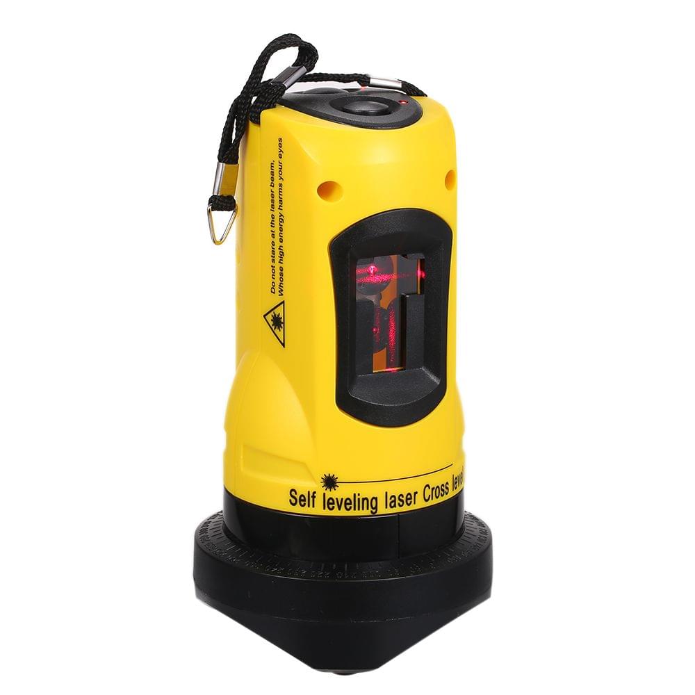 Household 2 Lines Cross Laser Level Device 360 Rotary Cross