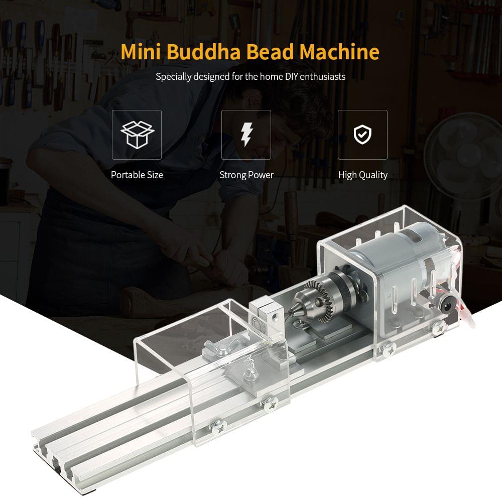 100W Mini Beads Machine Miniature Lathe DIY Woodworking - EU Plug