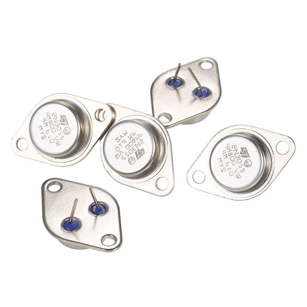 5pcs High Quality 2N3055 Power Transistors NPN TO-3 Metal
