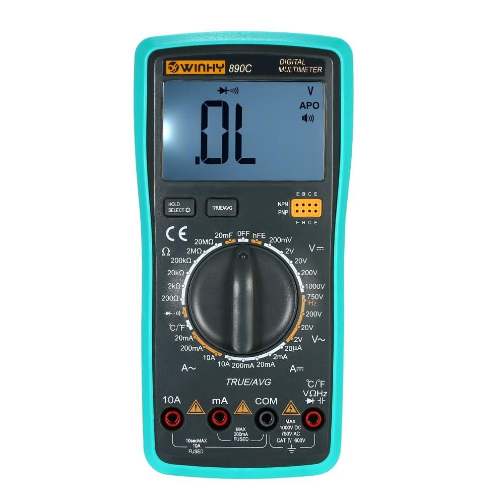 Multi-functional Handheld LCD Digital True RMS Multimeter